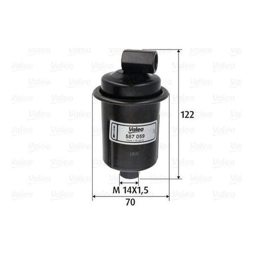 Valeo Fuel Filter 587059 Automotive Part fits Hyundai Atos Valeo  - Dynamic Drive