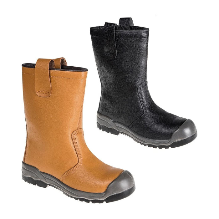 Portwest Steelite Rigger Boots S1P CI - Tan - UK 7 Portwest  - Dynamic Drive