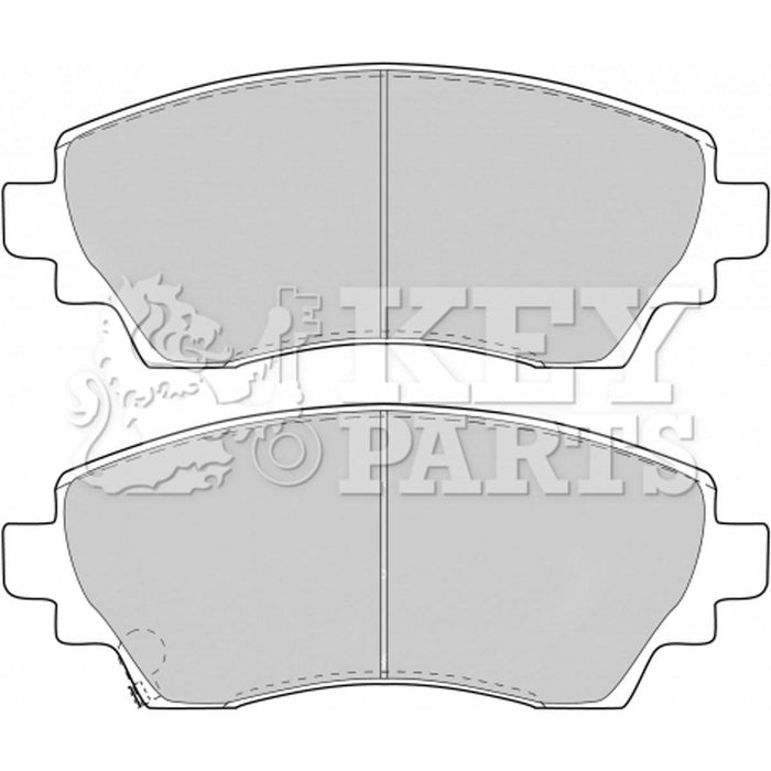 Genuine Key Parts KBP1768 Front Brake Pads-Includes Wear Indicators (Sumitomo) Key Parts  - Dynamic Drive