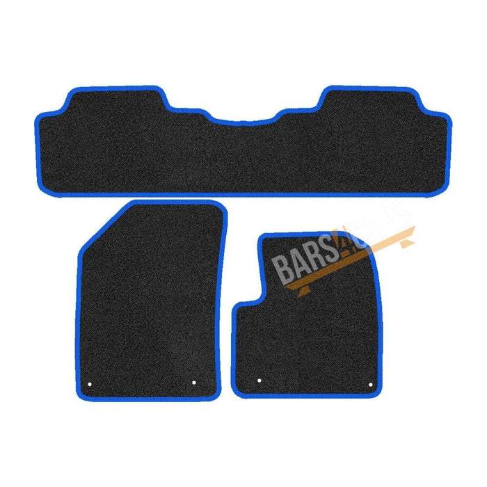 Fully Tailored Blue Trim Carpet Mats Citroen C5 08 ON Set of 3 With 4 Clips UKB4C  - Dynamic Drive