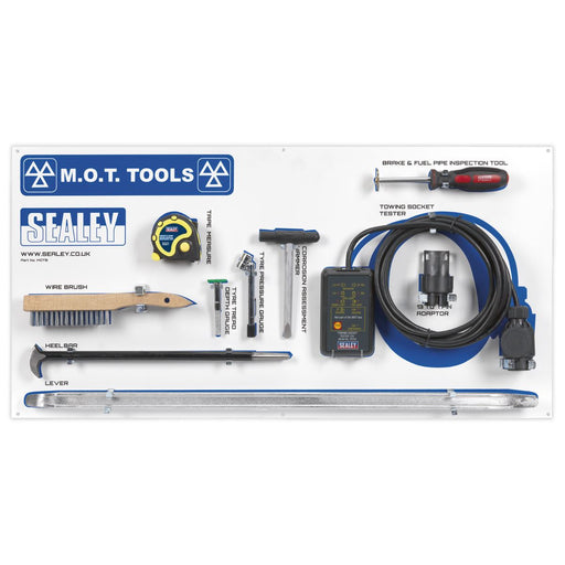 Sealey MOT Tool Board with Tools MOTBKIT Sealey  - Dynamic Drive