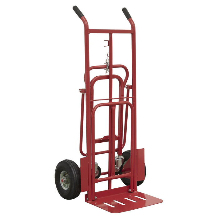 Sack Truck 3-In-1 With Pneumatic Tyres 250Kg Capac Sealey  - Dynamic Drive