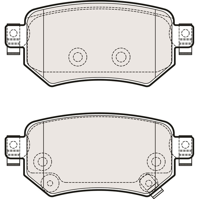 Apec Brake Pads Rear Fits Mazda 6