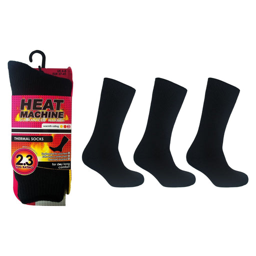 Ladies thermal insulated black socks 1291 Unbranded  - Dynamic Drive