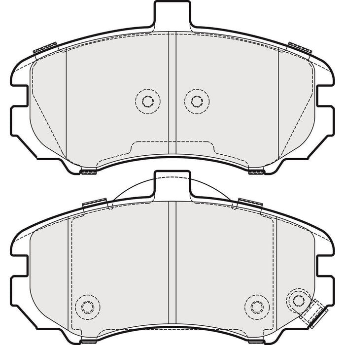 Apec Brake Pads Front Fits Hyundai Elantra