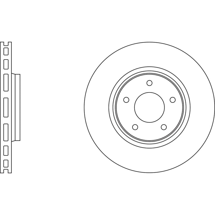 Genuine APEC Front Brake Discs & Pads Set Vented for Jaguar XK8 Apec  - Dynamic Drive