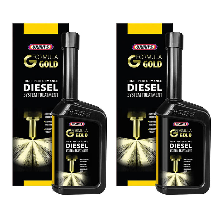 2x Wynns Formula Gold Powerful Diesel Fuel System Injector Cleaner Treatment 500ml