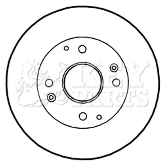 Genuine Key Parts KBD4350 Brake Disc Pair (Rear)