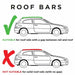 3x Roof Bars Rack Aluminium Silver fits Citroen Jumper 2006- X250 Omtec  - Dynamic Drive