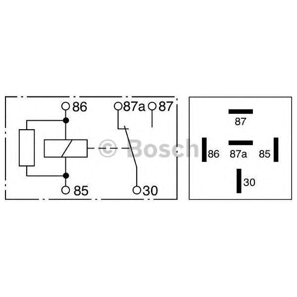 Genuine Bosch Relay fits Vauxhall Corsa - 1.2 - 09-14 0332209159