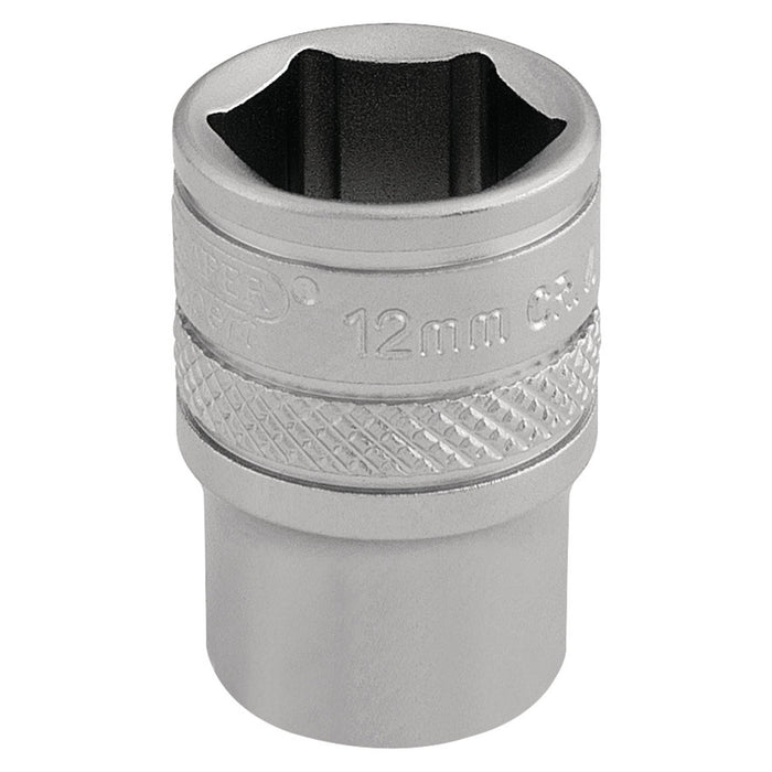 Draper Socket, 1/4" Sq. Dr., 12mm 16515 Draper  - Dynamic Drive