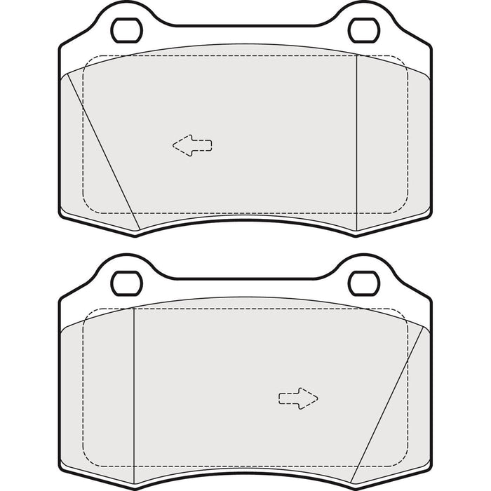 Apec Brake Pads Front Fits Ford Focus Apec  - Dynamic Drive