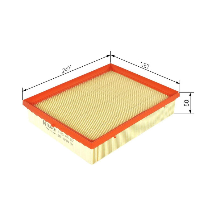 Bosch Car Air Filter S0267 fits Renault Laguna Estate/Break - 2.0 - 07-15 F02640