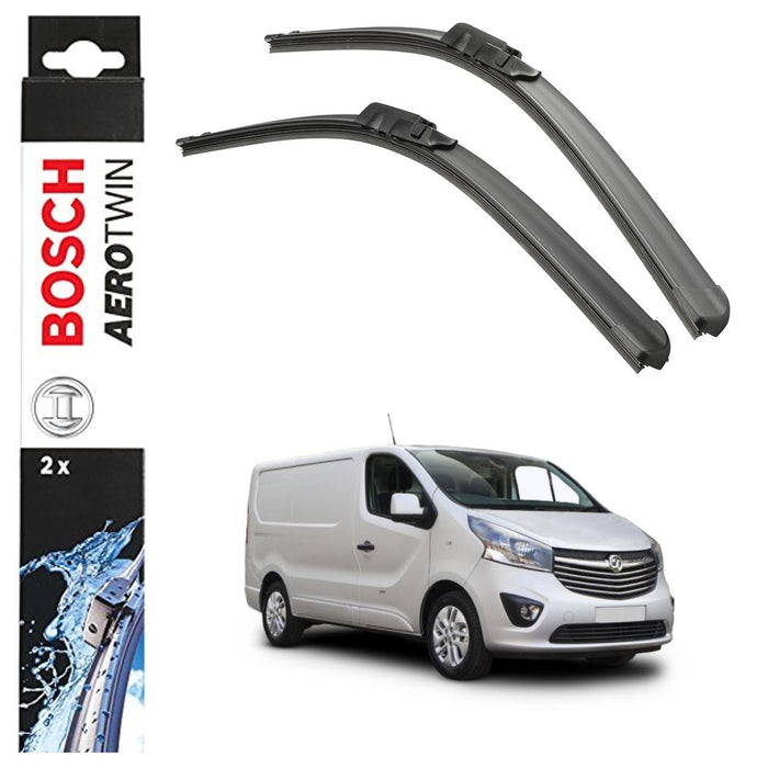 Bosch Aerotwin Front Wiper Blades Set fits Vauxhall Vivaro 10.14> A310S