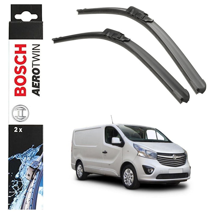 Bosch Aerotwin Front Wiper Blades Set Vauxhall Vivaro 10.14> A310S