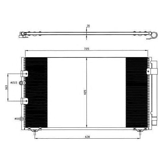 NRF Air Con Condenser fits Toyota Previa / Estima