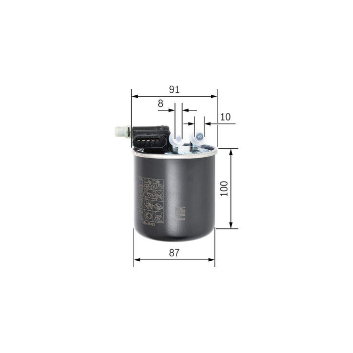 Bosch Car Fuel Filter N2836 fits Mercedes-Benz A A200 CDi - 2.2 - 14-18 F0264028