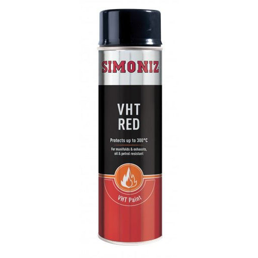 Simoniz VHT Red Paint Very High Temperature Car Spray Aerosol 500ml Simoniz  - Dynamic Drive