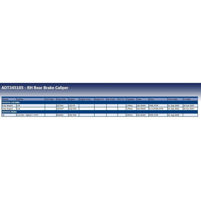 Blue Print ADT345105 Brake Caliper