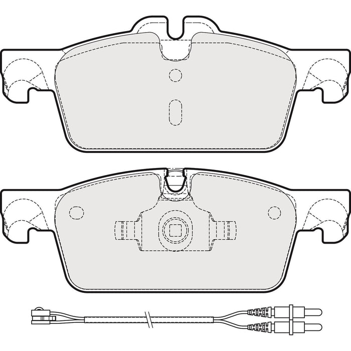 Apec Brake Pads Front Fits Peugeot 508