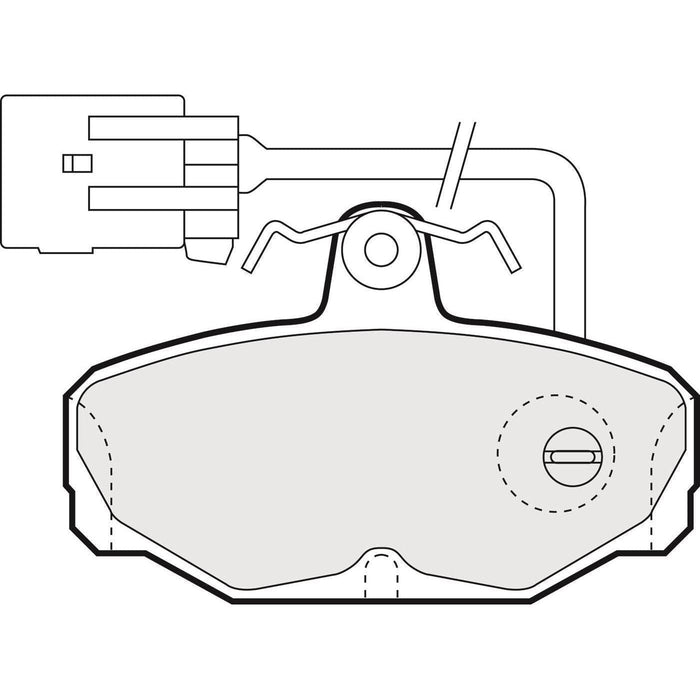 Apec Brake Pads Rear Fits Ford Granada Scorpio