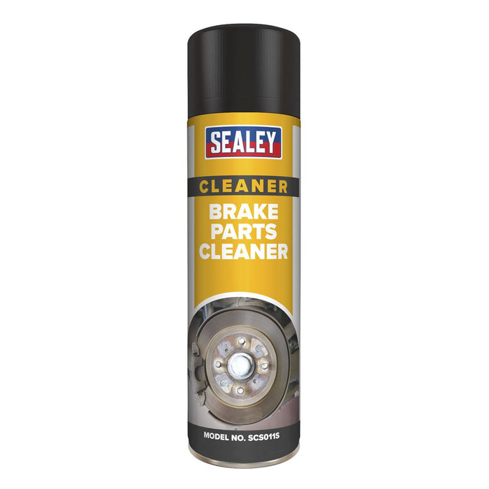 Sealey 500ml Brake Parts Cleaner Service Spray Dust Remover Quick Drying SCS011 Sealey  - Dynamic Drive