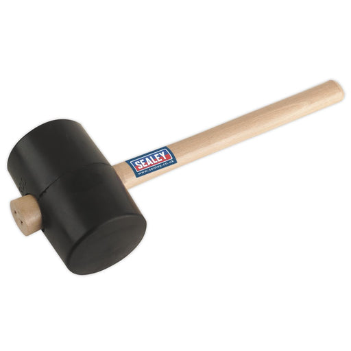 Sealey Rubber Mallet 2.5lb Black RMB250 Sealey  - Dynamic Drive