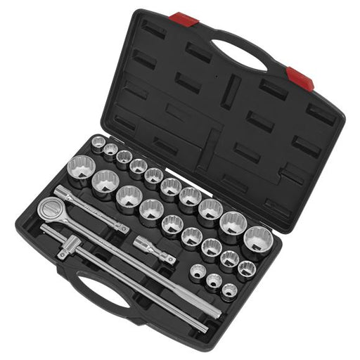 SOCKET SET 26PC 3/4inchSQ DRIVE 12PT WALLDRIVE - DUO Sealey  - Dynamic Drive