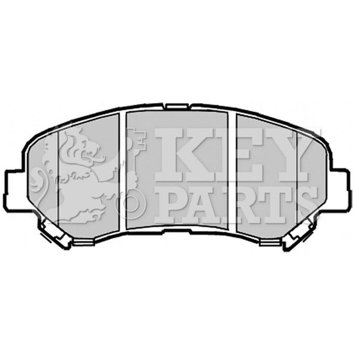 Genuine Key Parts KBP2084 Front Brake Pads (Akebono)