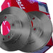 Genuine TRW Brake Disc (Pair) DF4293 TRW  - Dynamic Drive