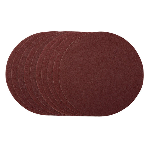 Draper Sanding Discs, 180mm, Hook & Loop, 80 Grit, (Pack of 10) 55204 Draper  - Dynamic Drive