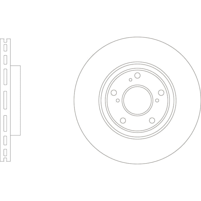 Apec Brake Disc Front Fits Honda Hr-V