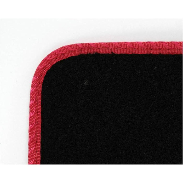 Tailored fit Carpet Floor Mat for Ford Fiesta MK8 2017 Onwards Red trim UKB4C  - Dynamic Drive