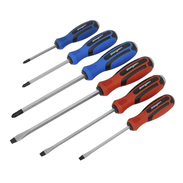 Sealey Screwdriver Set 6pc Hammer-Thru S0753 Siegen by Sealey  - Dynamic Drive