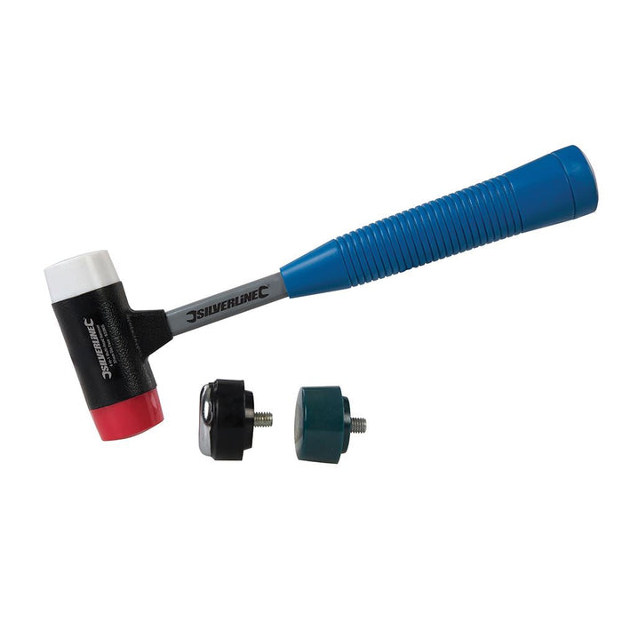 Silverline 4-in-1 Multi-Head Hammer 37mm Dia Face