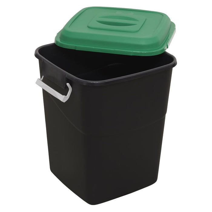 Sealey Refuse/Storage Bin 50L Green BM50G