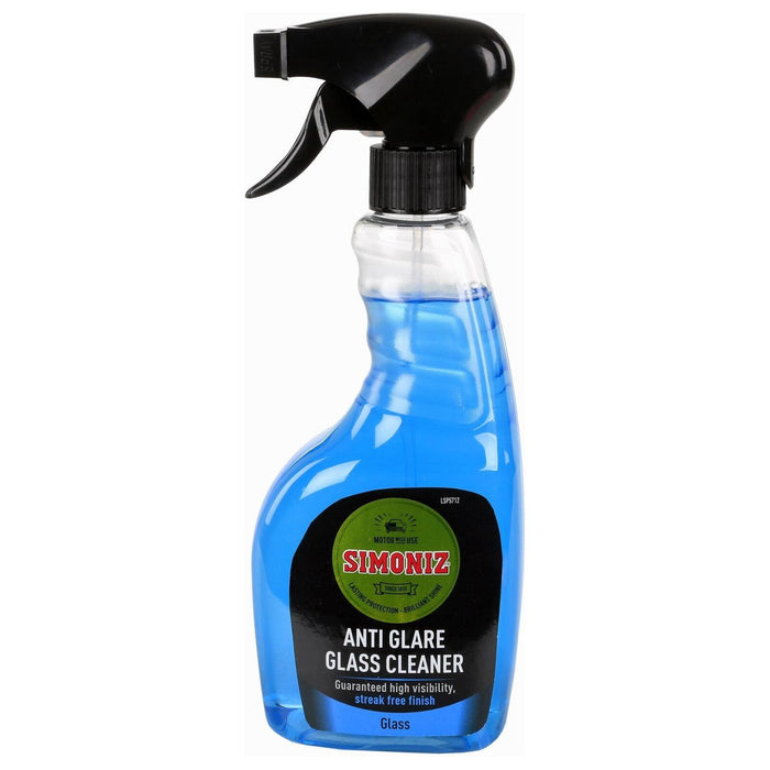 Simoniz Anti-Glare Glass Car Windscreen Cleaner Spray Fast Streak Free 500ml Simoniz  - Dynamic Drive