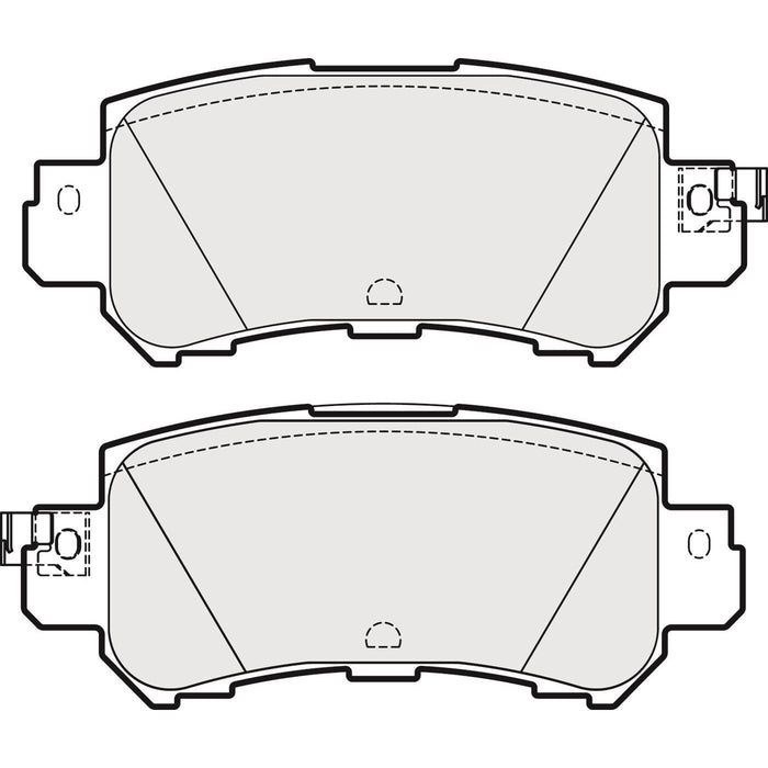 Genuine APEC Rear Brake Discs & Pads Set Solid for Mazda CX-5