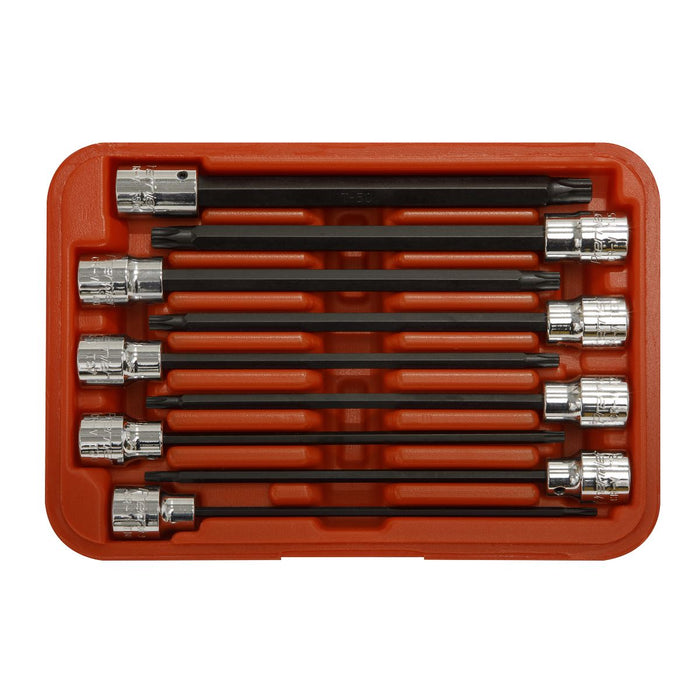 Sealey TRX-Star* Socket Bit Set 9pc 3/8"Sq Drive 150mm AK62261