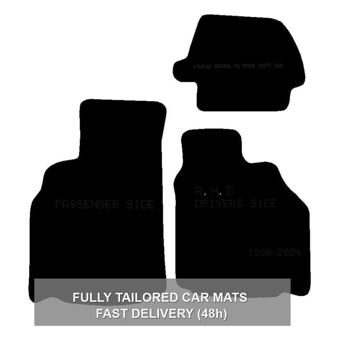 Tailored Rubber Mats For Porsche 1 (9 Model)  1998 1999 2000 2001 2002 2003 2004 UKB4C  - Dynamic Drive