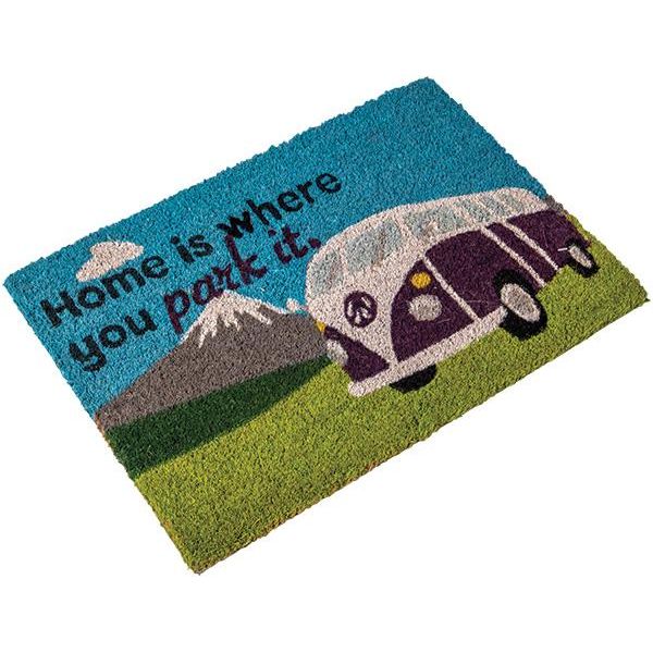 Quest Campervan Door Mat Home Is Where You Park It Outdoor Heavy Duty for VW Quest  - Dynamic Drive