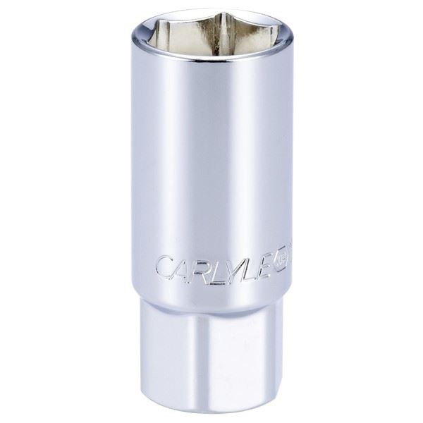 Carlyle Hand Tools Socket - Spark Plug SAE - Rubber Insert Standard - 1/2in. Dr - 13/16in. Carlyle Hand Tools  - Dynamic Drive