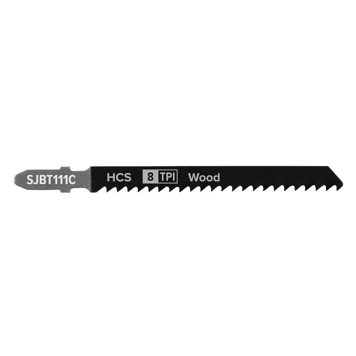 Sealey Jigsaw Blade General Wood 100mm 8tpi Pack of 5 SJBT111C