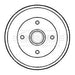 Genuine Borg & Beck Brake Drum fits Subaru Impreza 9396 Legacy BBR7173 Borg & Beck  - Dynamic Drive