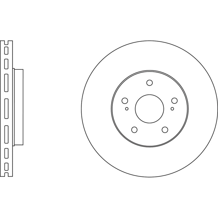 Genuine APEC Front Brake Discs & Pads Set Vented for Suzuki Kizashi