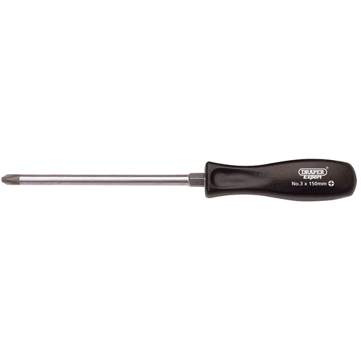 Draper Cross Slot Mechanic's Screwdriver, No.3 x 150mm 19534 Draper  - Dynamic Drive