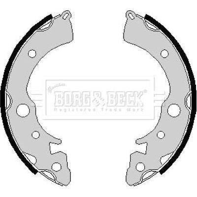 Genuine Borg & Beck Brake Shoes fits Honda Civic EG 11910396 BBS6164