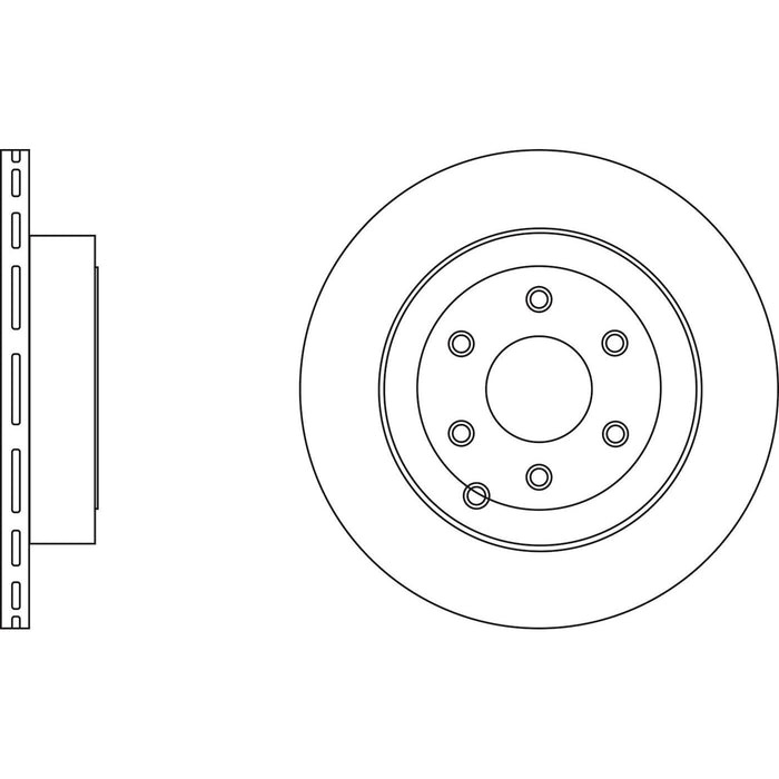 Genuine APEC Rear Brake Discs & Pads Set Vented for Nissan Navara