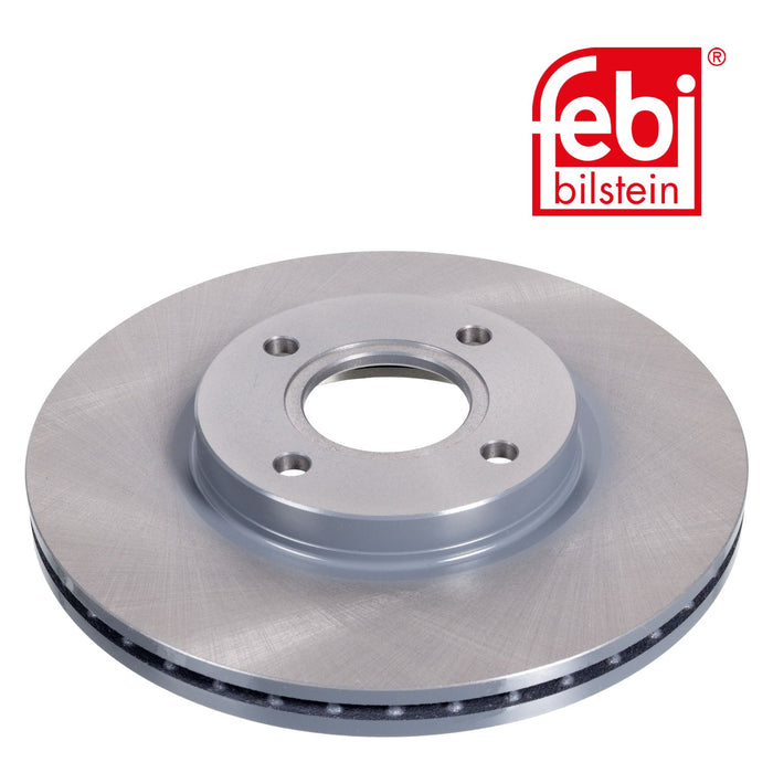 Genuine FEBI Front Brake Discs & Pads Set Vented for Ford Fiesta