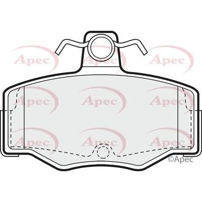 Apec Brake Pads Rear Fits Nissan Almera Primera Tino